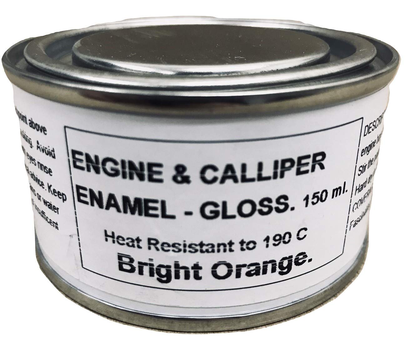 1 x 150ml Bright Orange Heat Resistant Gloss Brake Caliper & Engine Paint