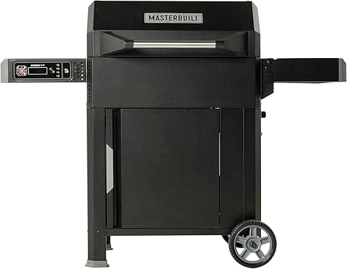Masterbuilt AutoIgnite 545 - Combo de parrilla digital de carbón y ahumador para asar fácilmente, control digital, aplicación, placa de cerrojo,
