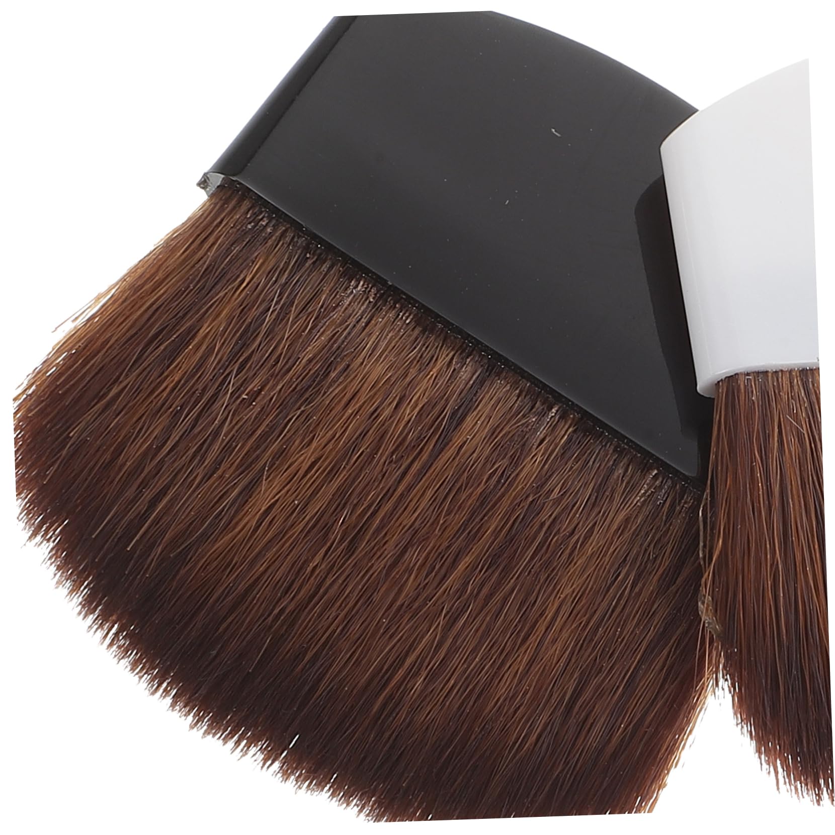 Veemoon Set 2 Pennelli Blush Professionali Piatti, Spazzole Dense in Plastica e Setole di Cavallo, Portatili per Fondotinta e Applicazioni Quotidiane