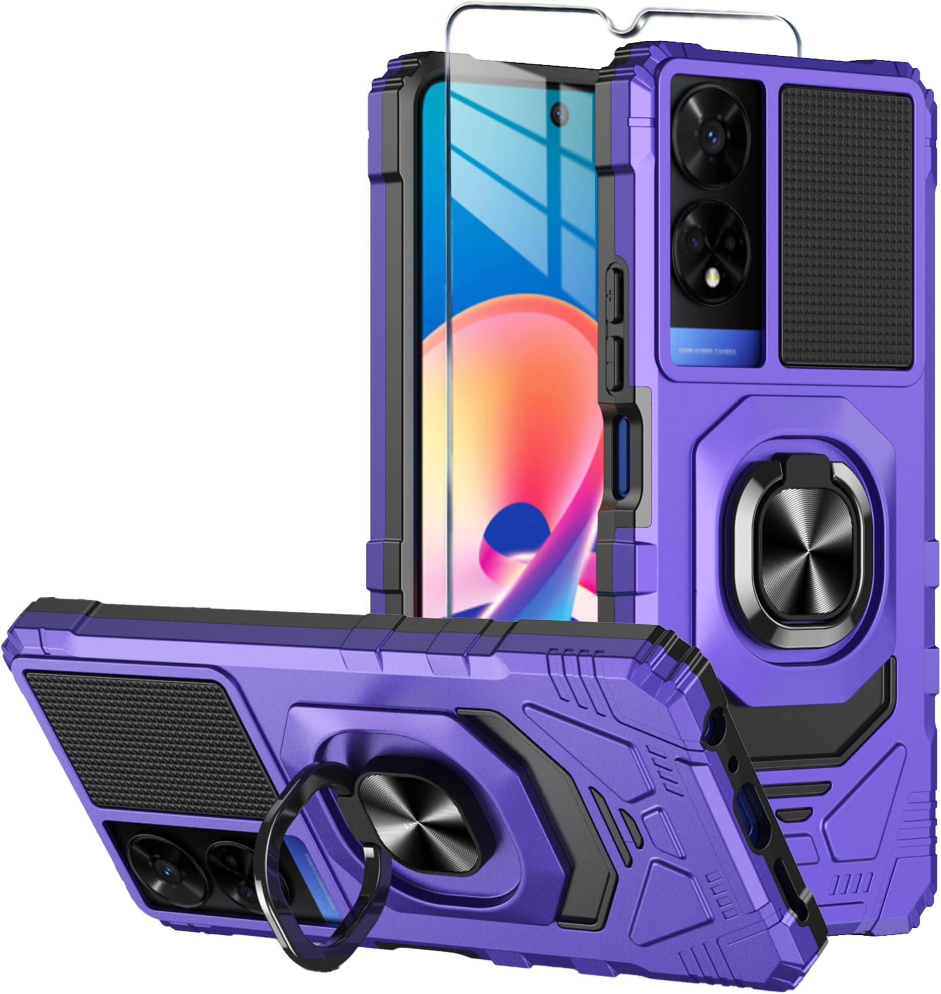 Amazon.com: Mocotto for TCL 50 XE Nxtpaper 5G Case with Tempered Glass ...