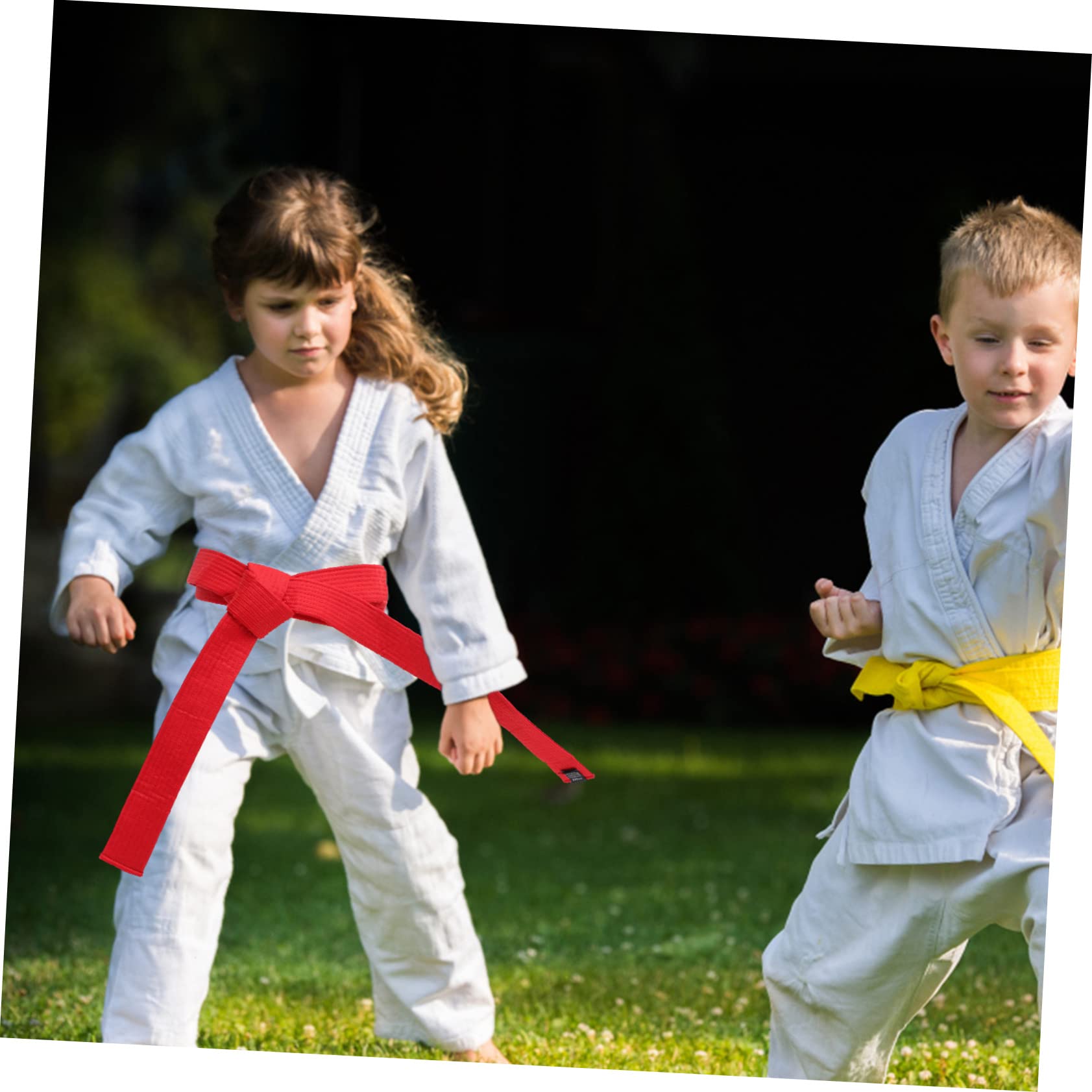 BESPORTBLE Cinture di Taekwondo in Cotone, 6 Pezzi, Comode e Traspiranti, Facili da Pulire, per Allenamento e Arti Marziali