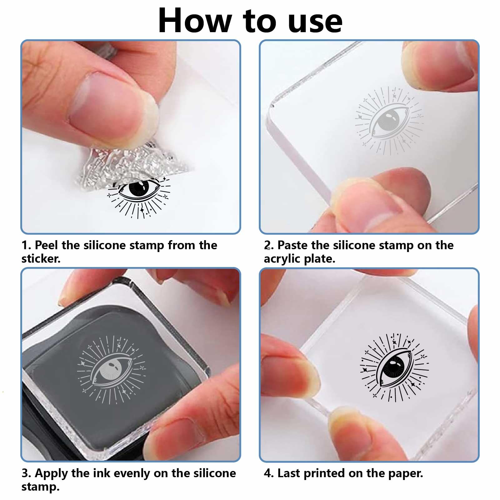 Timbri In Gomma Con Foglie Di Ginkgo - Per Scrapbooking E Biglietti Fai Da Te - Foto 12