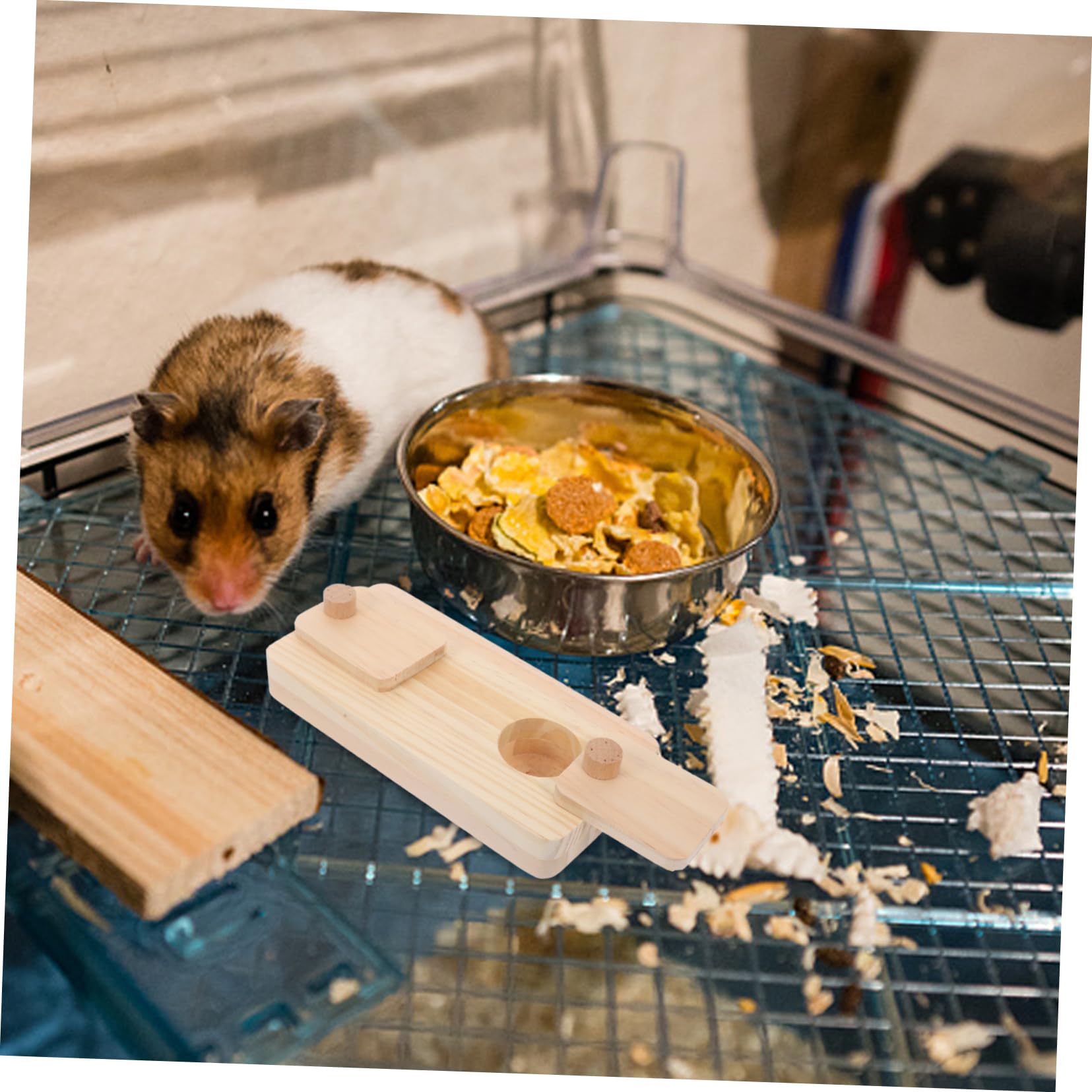 Kisangel 6 Piezas De Juguetes De Forrajeo De Madera Comida para Hámster Juguete Oculto Pequeñas Golosinas para Hámster Jaula para Juguete para Esconder Comida para