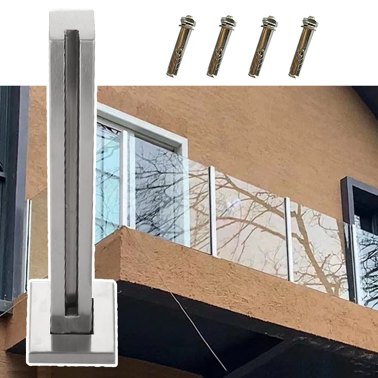 Kit balustrade de 85 cm pour sécuriser un balcon glissant et éliminer le risque de chute