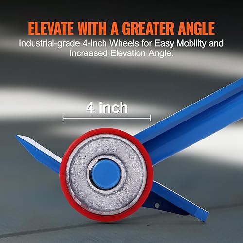 Miniatura 5 de VEVOR Barra Prylever, mango de 60 pulgadas, capacidad de peso de 8818 libras, barra de palanca de palanca resistente con ruedas de 4 pulgadas y