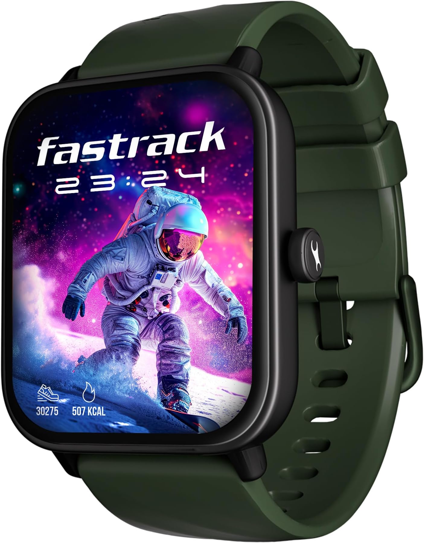 Fastrack Limitless Glide X 1.83" Smart Watch with Ultra UV HD Display, SpO2, Heart Rate & Sleep Tracking, Bluetooth Calling, 100+ Sports Modes, 5-Day Battery, Smartwatch for Men & Women (Green)