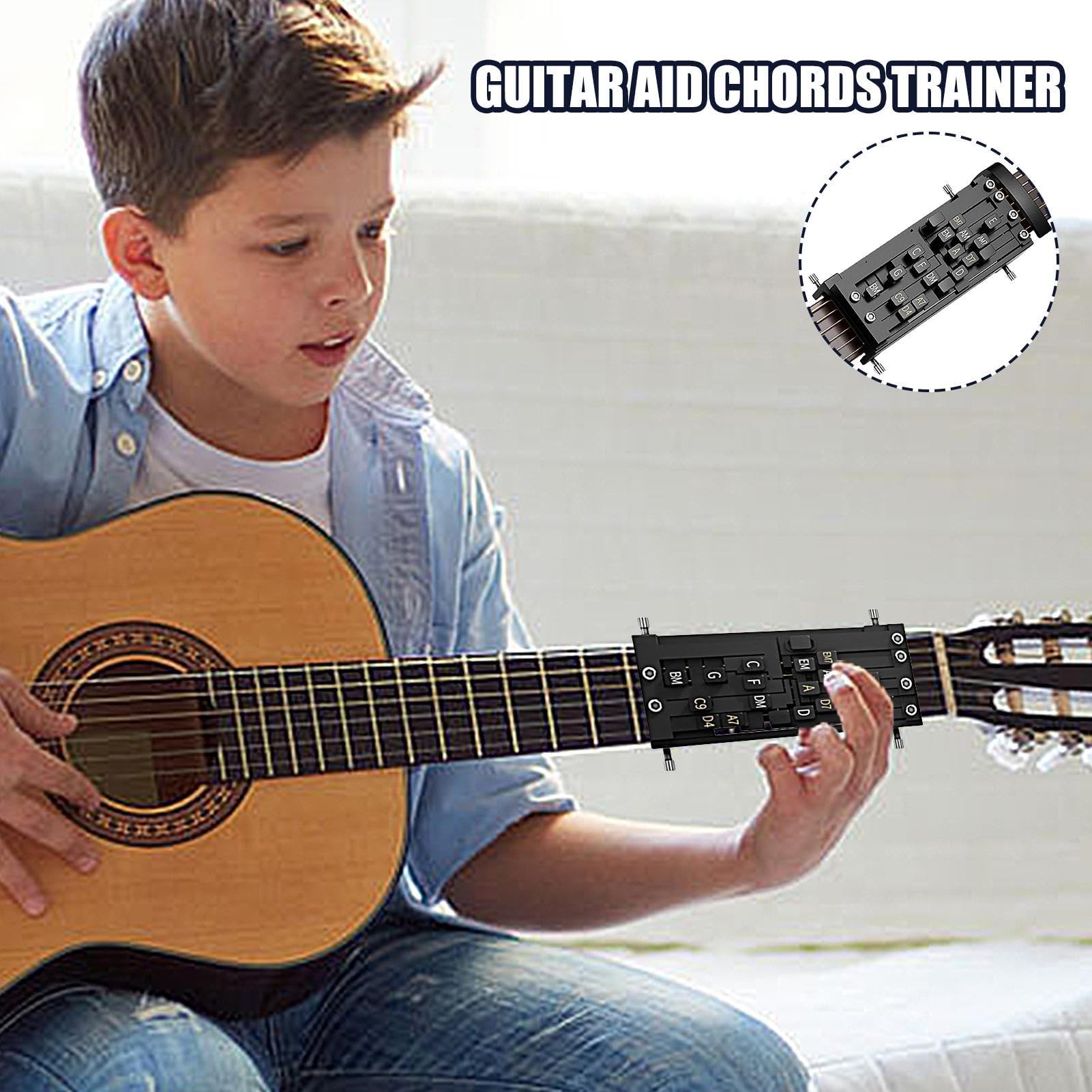 Presseur D'accords De Guitare - 1/2 Pièces Entraîneur D'accords De Guitare Outils D'apprentissage De La Guitare | Entraîneur D'accords D'aide À La Guitare | Outil De Changement D'accords De Guitare