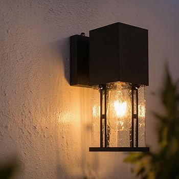 ライト・ランタン DEhaus KODA Williams 1-Light 15.5-in H Matte Black Dusk to Dawn LED