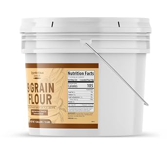 Unpretentious Flours Bundle, 1 Gallon Each, Includes 9-Grain, White Rye, Whole Wheat, For Breads And Baked Goods