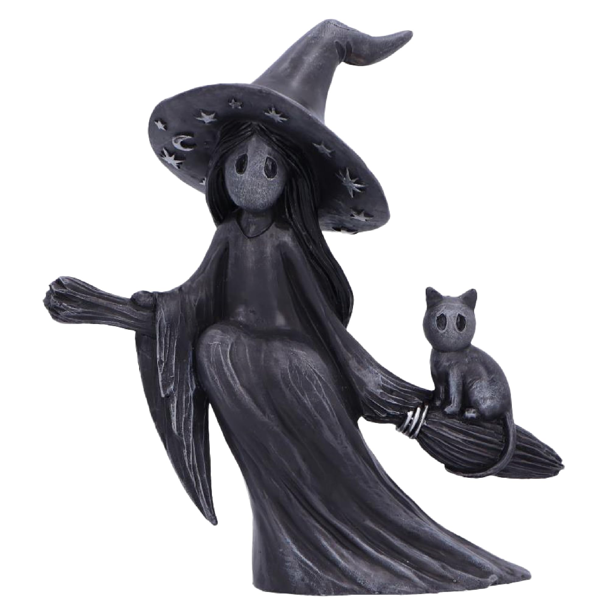 Nemesis Now Little Souls Collection Witchy Decor – Witch Figurine for Mystical Home Décor – Cast in The Finest Resin, Expertly Hand-Painted – 12.7 cm Beam
