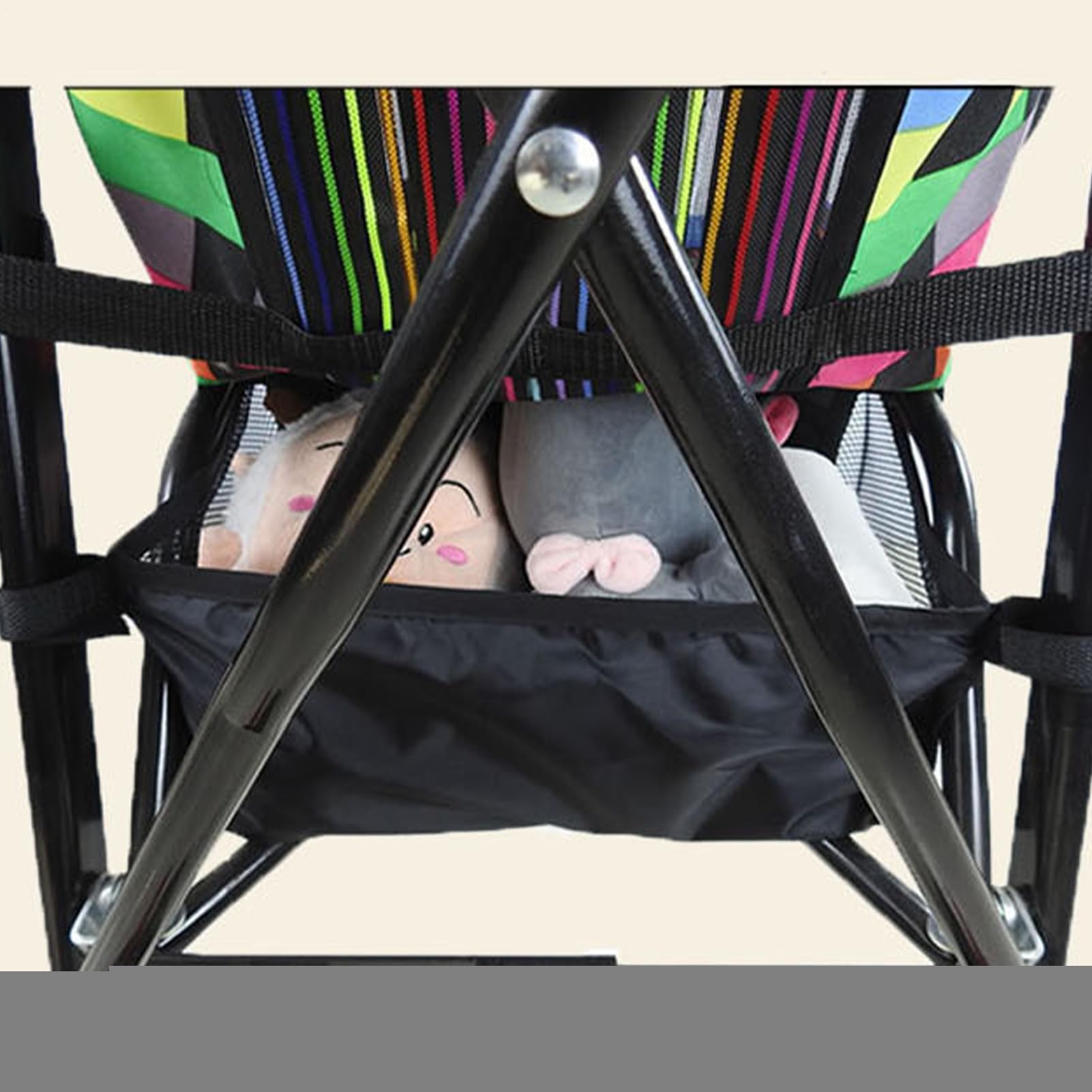 Panier Pour Poussette, Poches De Rangement Pour Poussette, Sac De Rangement PourPoussette En Tissu Oxford, Panier De Rangement En Réseau, Landaus PanierInférieur, Sac Inférieur DePoussette