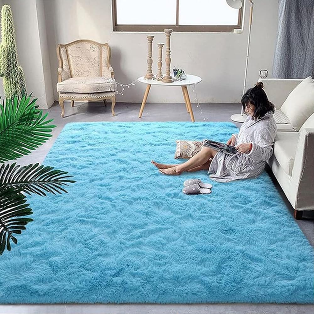 Tapis rampant bleu pour sol froid : isolez et sécurisez votre grand salon