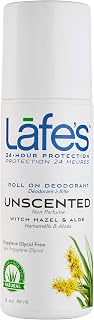 Pack of 12 x Lafe's Natural and Organic Roll On Deodorant Unscented - 3 fl oz