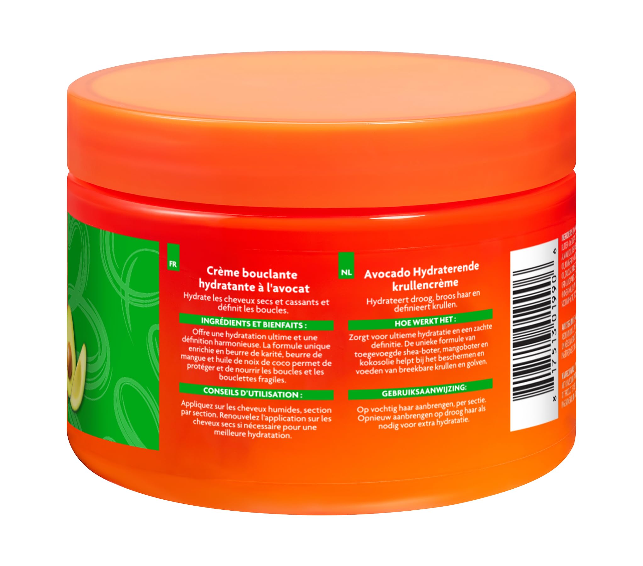 Cantu Crème Coiffante à l’Avocat, 340 g (l’Emballage Peut Varier)