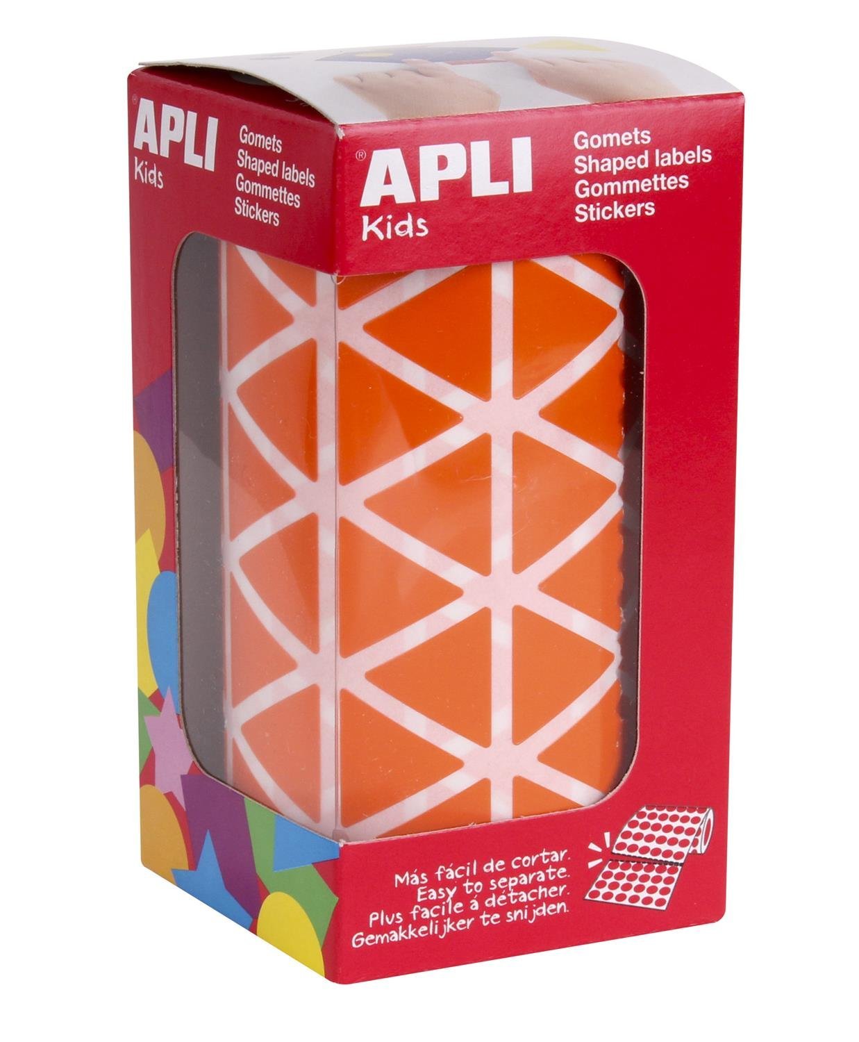 APLI Kids 20mm Orange Triangle Rubber