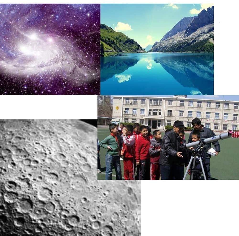 Telescopi Telescopio rifrattore da Viaggio da 100 mm con Regolabile, con Supporto per Cellulare, telescopio a Doppio Scopo Cielo e Terra