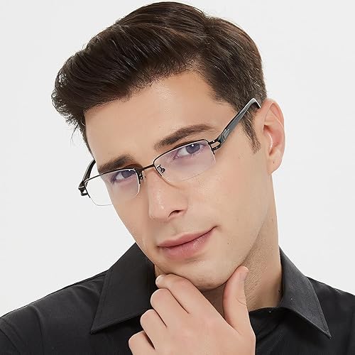 Miniatura 4 de SANHOOPOLO Lentes de bloqueo de luz azul para hombres y mujeres, lentes de bloqueo de luz azul, lentes transparentes para lectura de computadora