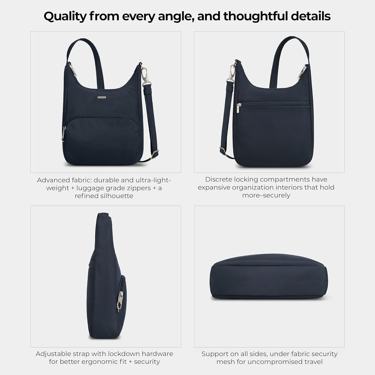 Travelon Anti-Theft Classic Essential Messenger Bag - Image 5