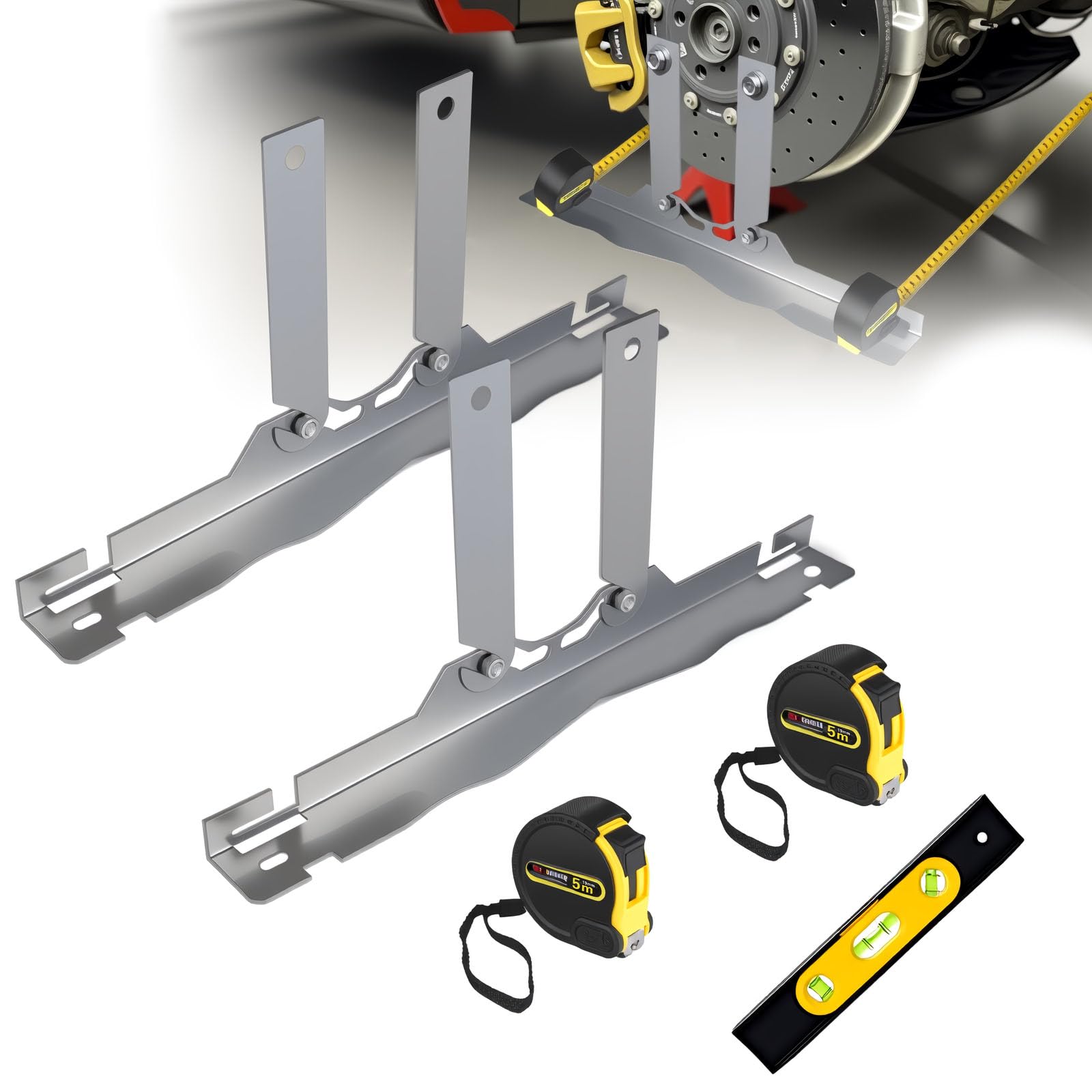 COOLWOLF Wheel Alignment Tool Plates - DIY Car Repair -8