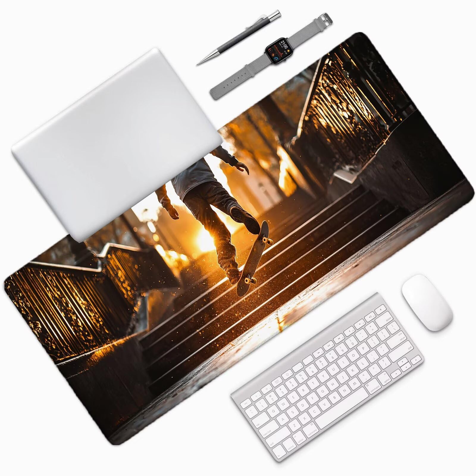 Niestandardowa podkładka pod mysz ze zdjęciem, 1200 x 600 mm wodoodporna niestandardowa podkładka pod mysz do gier, pod biurko z antypoślizgową podstawą, dodaj zdjęcia, pomysł na prezent dla graczy,