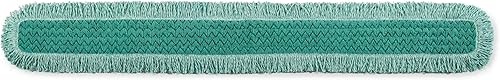 Miniatura 5 de Rubbermaid Commercial FGQ42400GR00 Almohadilla de mopa de microfibra para polvo, salón, seca, de un solo lado, 24 in, color verde, 24", Verde, 1