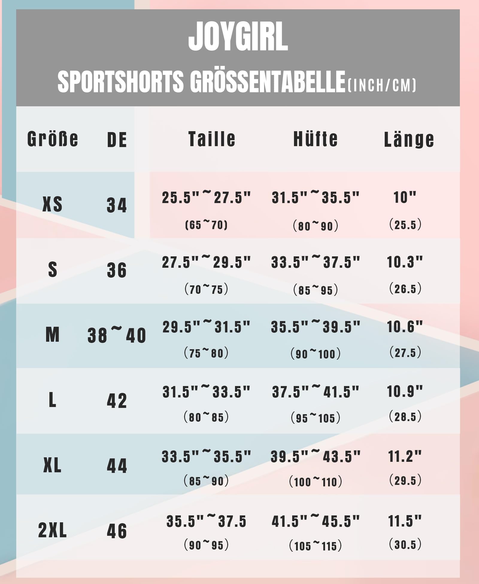 JoyGirl Short de Sport 2 en 1 pour Femme - Séchage Rapide - Short de Course - Gym - Yoga - Tennis - Jogging - Short d'été avec Poches