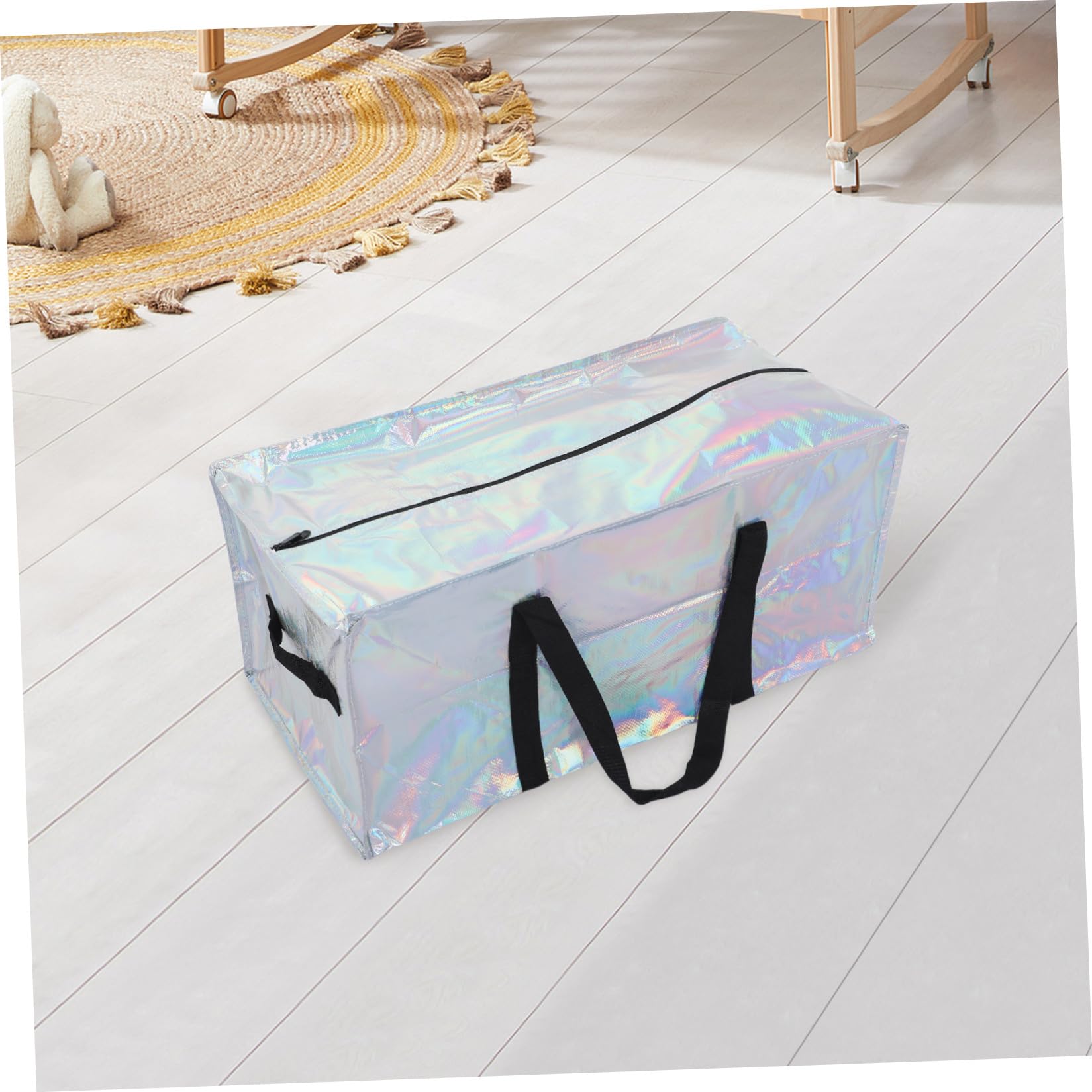 Luxshiny 4 Pezzi Sacchetti per Trasloco Extra Large Oxford con Cerniera Rinforzata e Manici Larghi per Spostamenti e Traslochi Prolungati