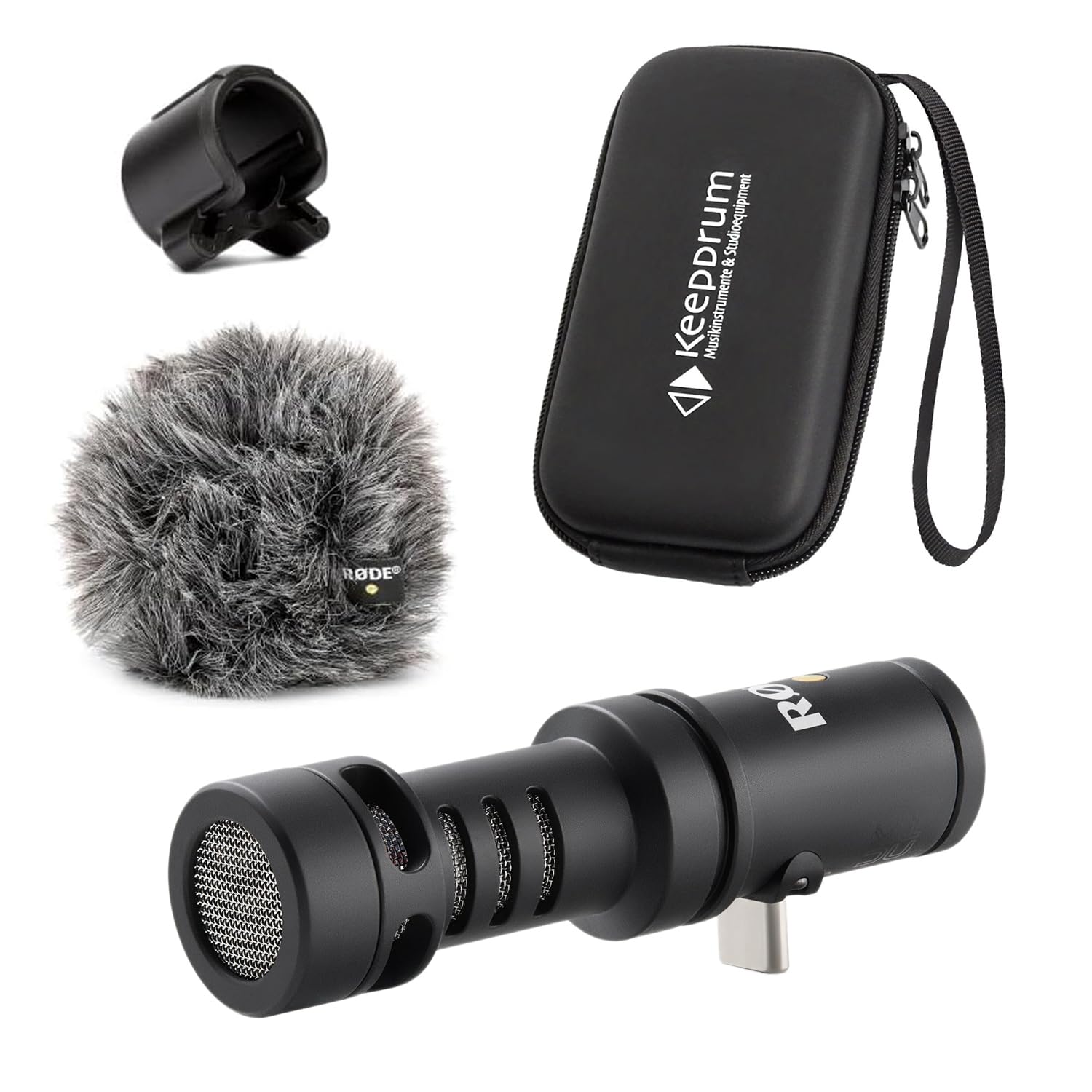 Rode Videomic Me-C+ Microphone USB-C pour smartphones iOS et Android avec étui souple Keepdrum