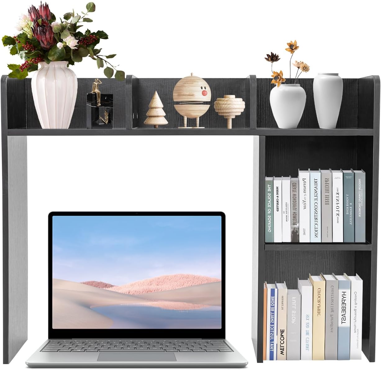 LyeXD Office Desk Bookshelf Holder Desktop Hutch