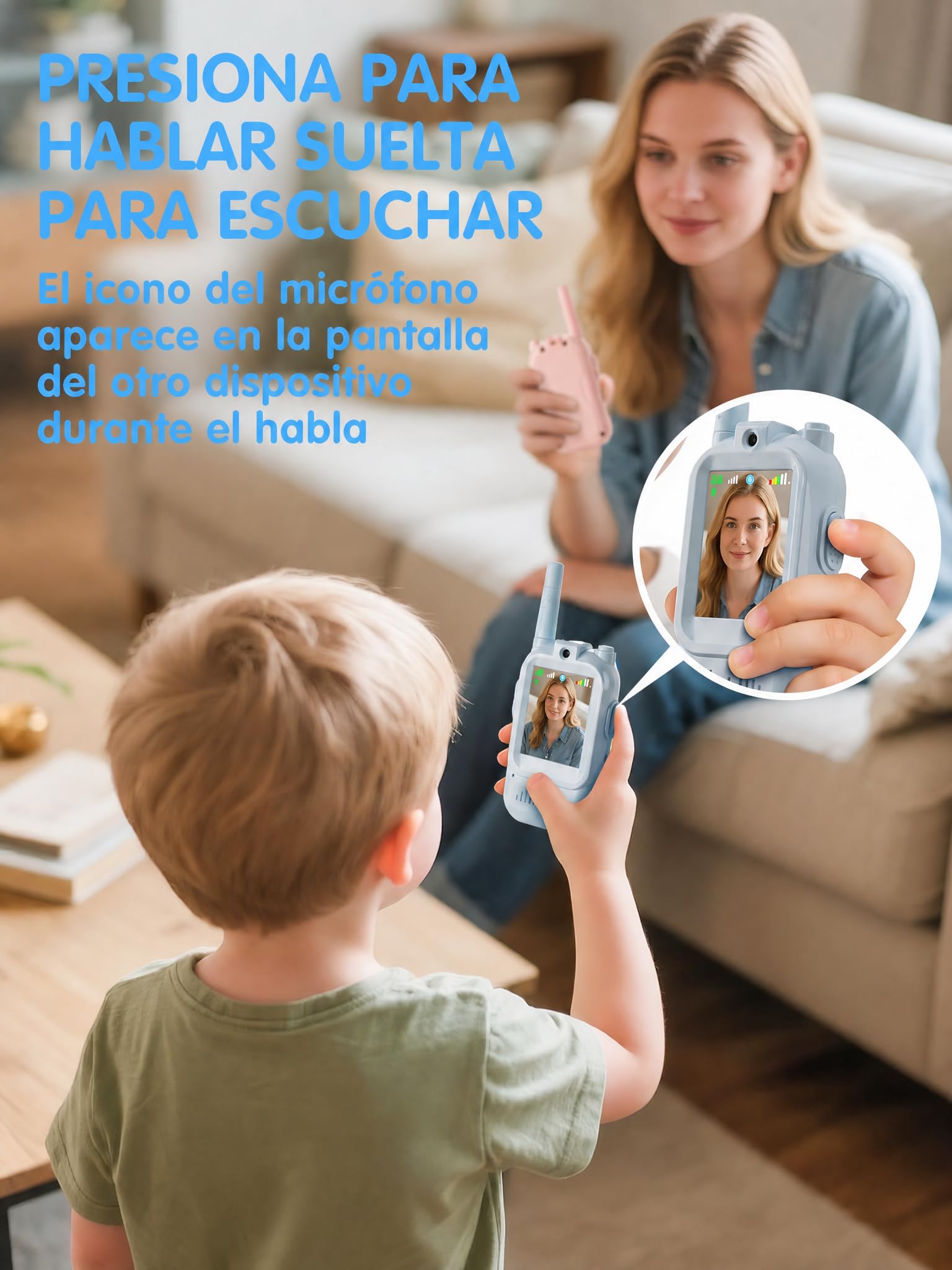 Kids Video Walkie Talkies, Azul