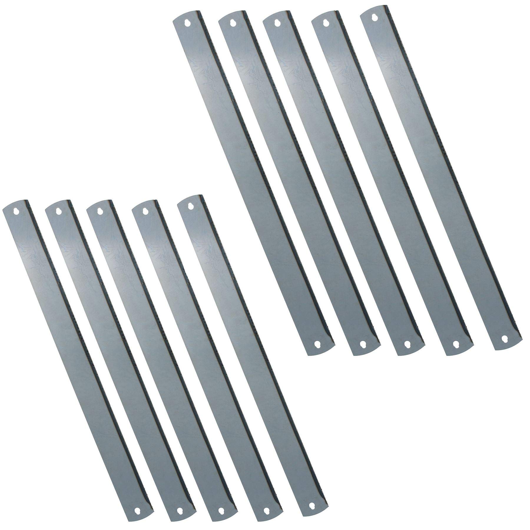 14 TPI - Hoja de sierra ingletadora de precisión (550 mm, para dientes de madera/metal, 10 unidades)