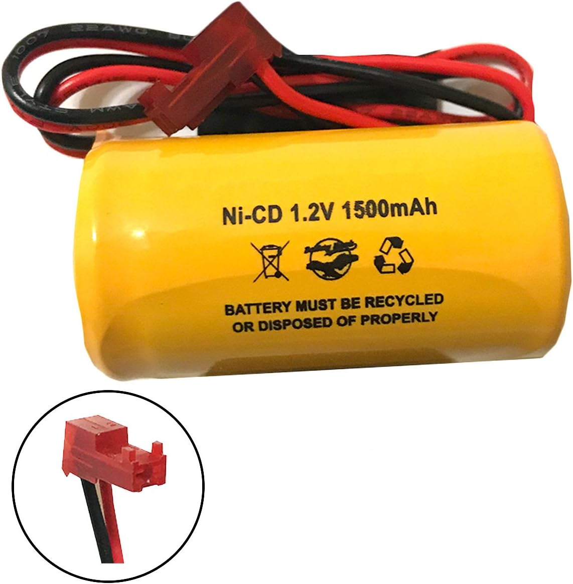 Image showing correct and incorrect battery polarity connections