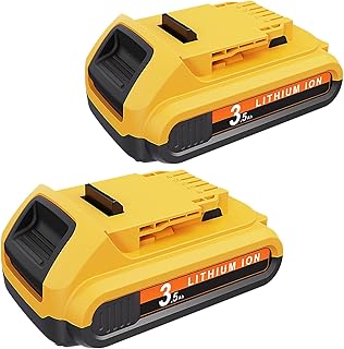 2Pack 20V 3500mAh Lithium Replacement for Dewalt 20V Battery Compatible with Dewalt 20 Volt Battery Max XR Cordless Tools DCB206 DCB200 DCB201 DCB204 DCB207