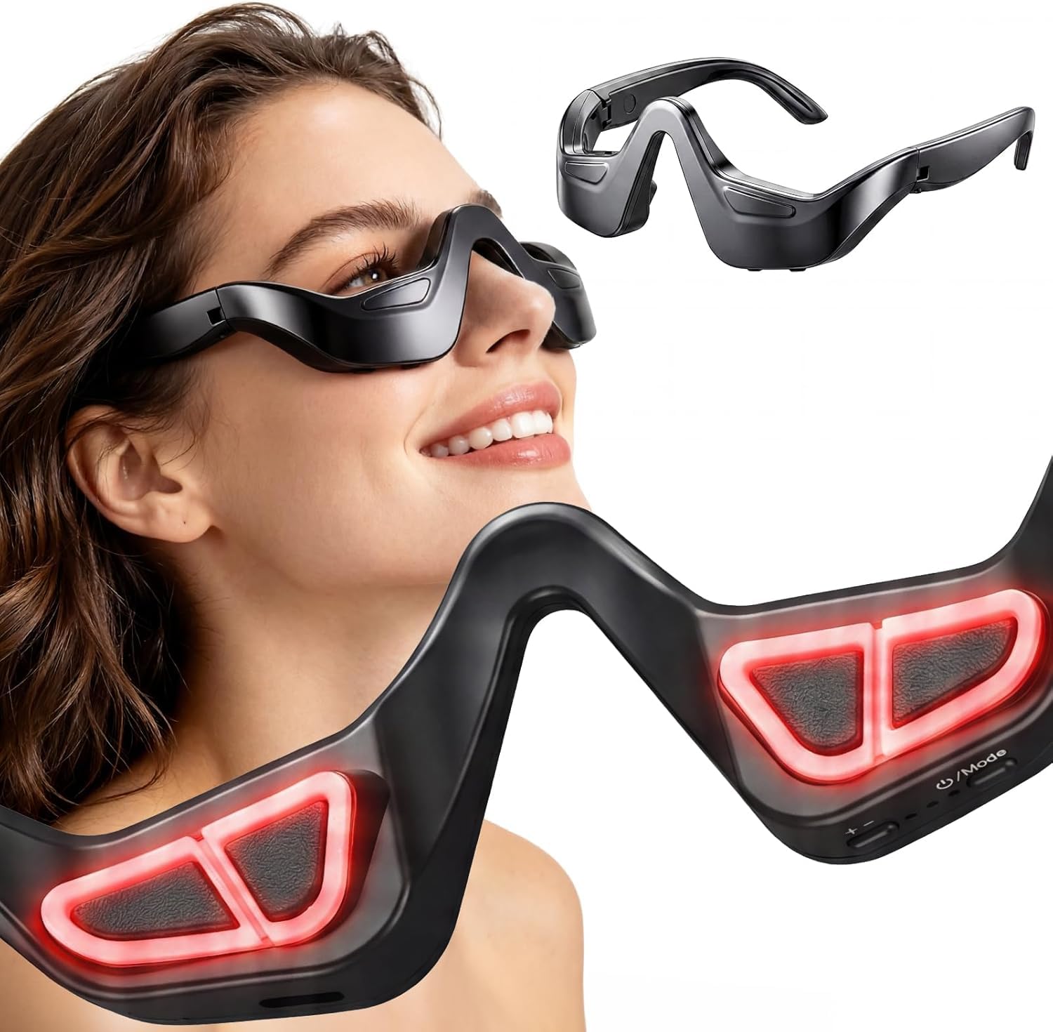 Photo 1 of Capzario Red Light Therapy Glasses