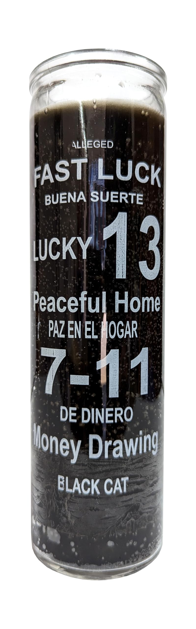 Lucky Black Cat Black Candle