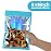 EONJOE 100-pack 68 inch mylar bags with clear window holographic resealable sealable packaging zip bag for small bussiness jewelry candy sample food packing supplies Blue