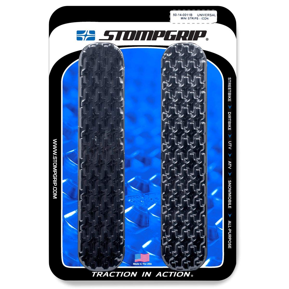 Stomp Design Universal Strip Icon Traction Pads (Mini) (Black)