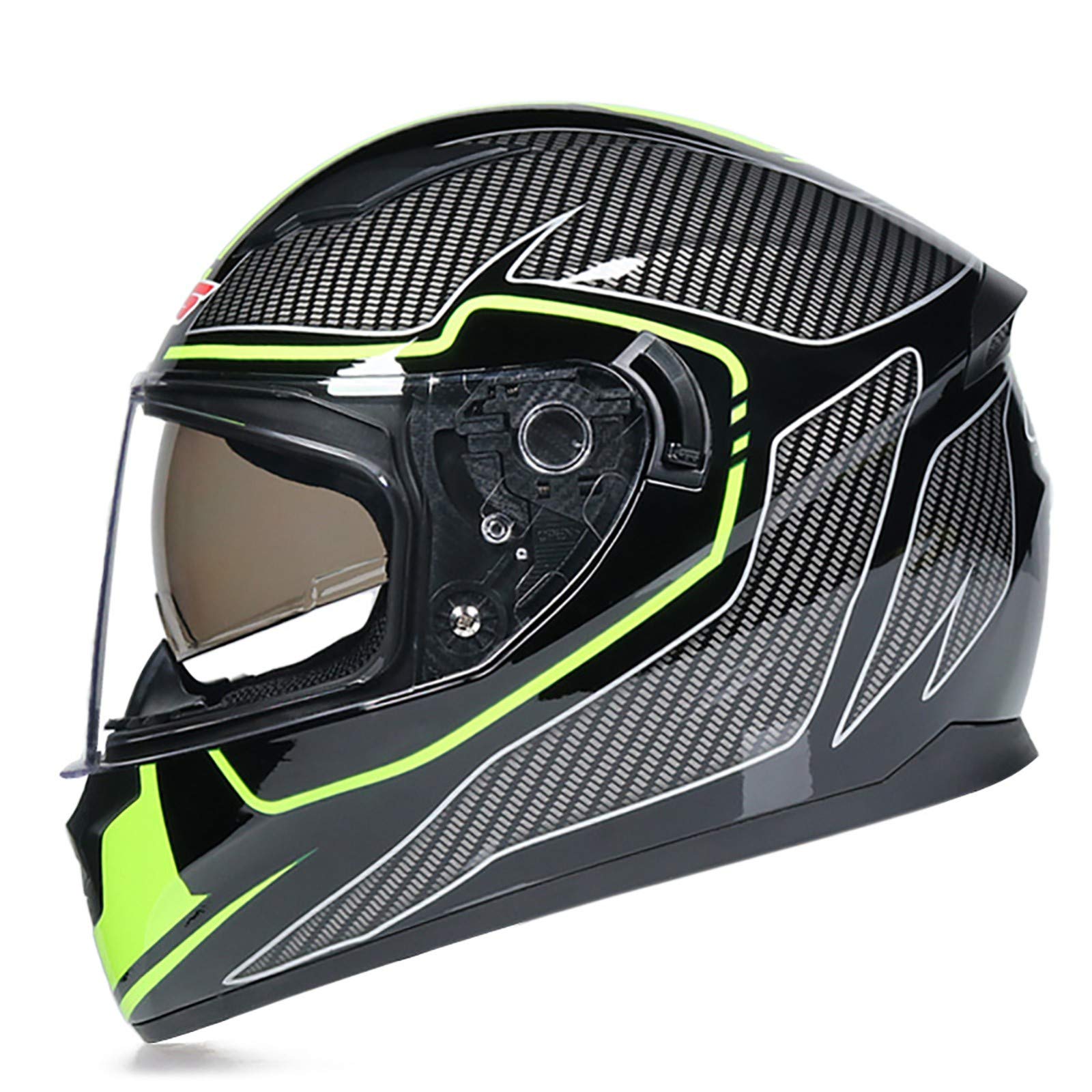 Casque Moto Modulaire Bluetooth avec Double Visière Anti-buée pour Adulte Taille M