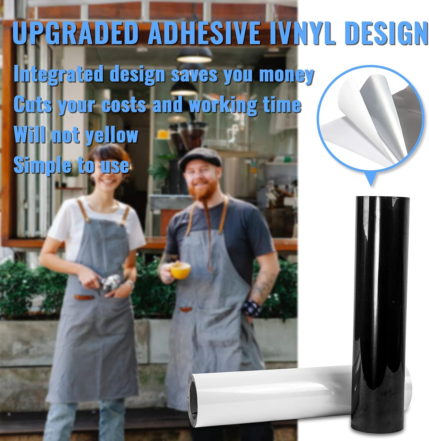 unuaST Updated White Permanent Vinyl for Cricut Machine, Reverse Weeding No Need Vinyl Transfer Tape, White Vinyl for Cricut, White Adhesive Vinyl Roll- 12”x 30 FT for Scrapbooking , Silhouette Cameo and Cutters : Arts, Crafts & Sewing