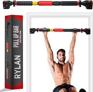 Rylan Pull Up Bars For Home Workout -Chin Up Bar Gym Accessories for Men Door Way Adjustable Hanging Rod Without Screw, Anti-skid Grip, Strength Training Exercise Bar- Pullup Bar/