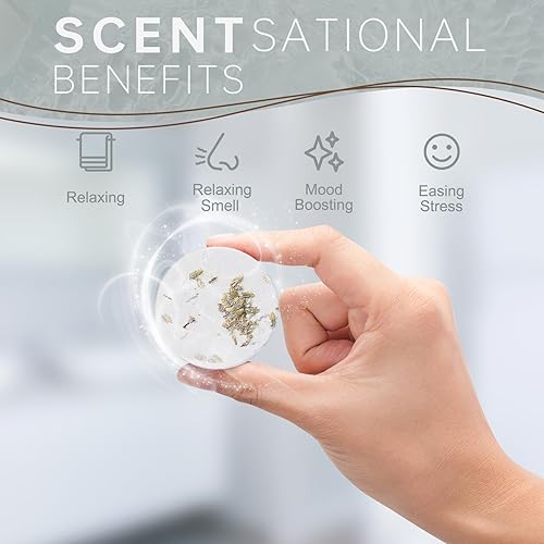 Miniatura 5 de Vaporizadores de ducha de aromaterapia, regalos de cumpleaños para mujeres, esenciales de viaje, 8 piezas de menta de coco, bombas de baño