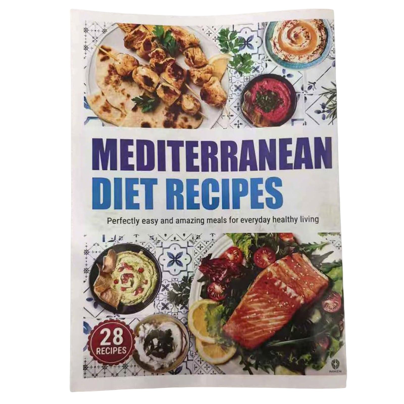 3-piece Mediterranean Diet Chart & Meal Plan 2026, Mediterranean Meal Planner & 28 Recipes, Foods Guide, Ingredient Meal Plan, Serving Sizes Calories Net Carbs, Diabetes-Friendly
