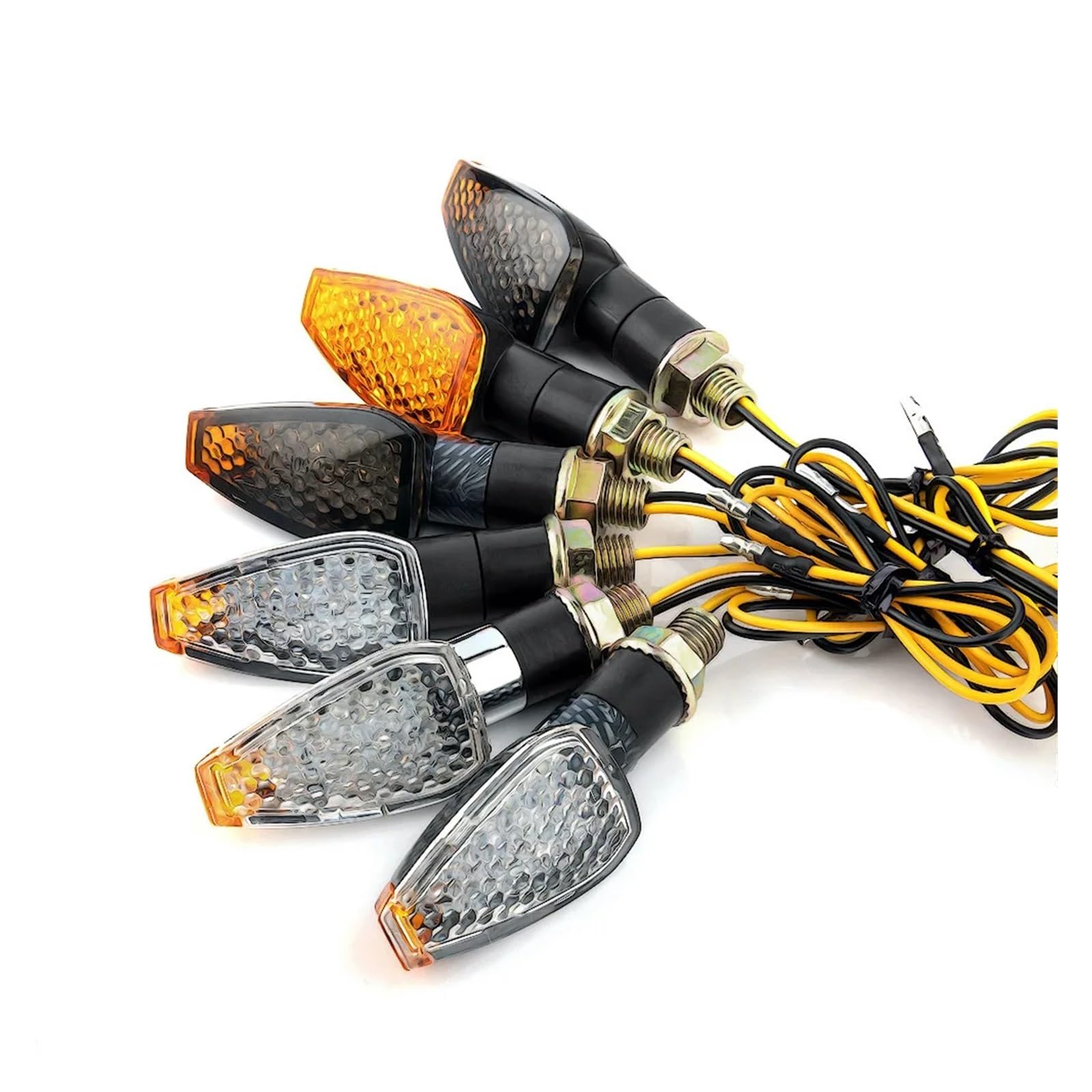 2 uds Universal 12V Intermitentes Motocicleta Giro luz señal