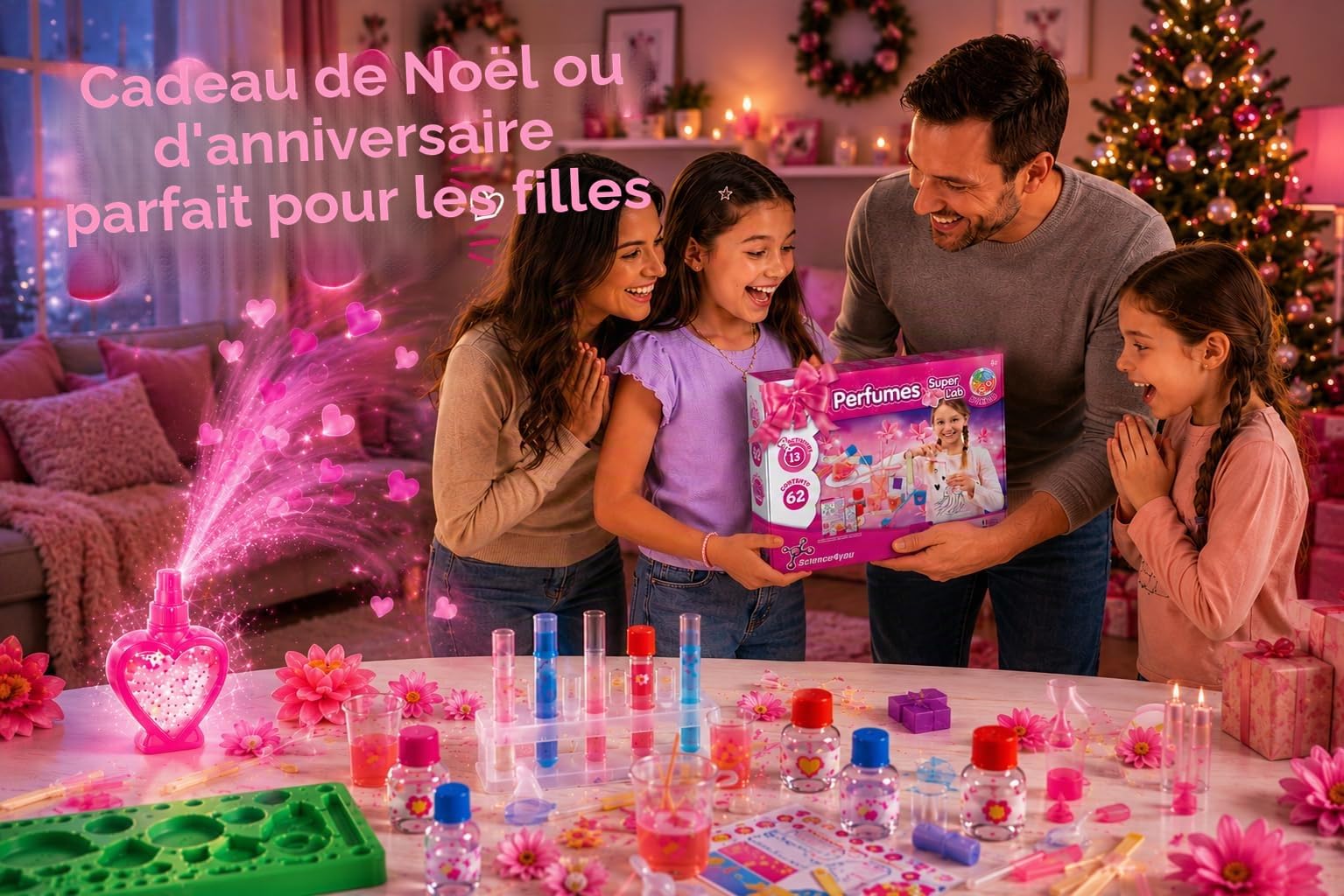 Science4you Super Laboratoire de Parfum pour Enfants +8 Ans - Kits Éducatifs de Sciences avec 13 Experiences
