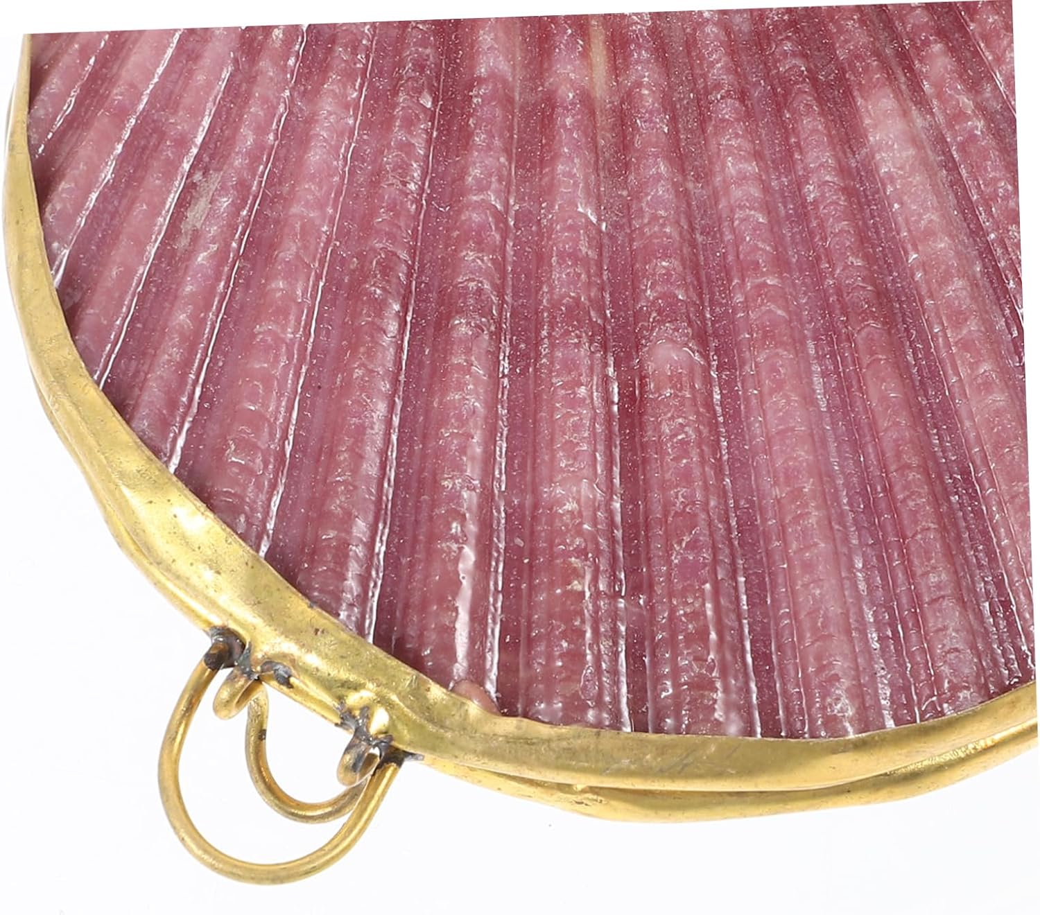 Shell Shaped Trinket Box with Metal Detail, Decorative Jewelry Storage Case image 5
