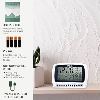 Ezan Okuyan Saat Almanya Ezan Saati Gebetsuhr Azan Uhr Clock 2000