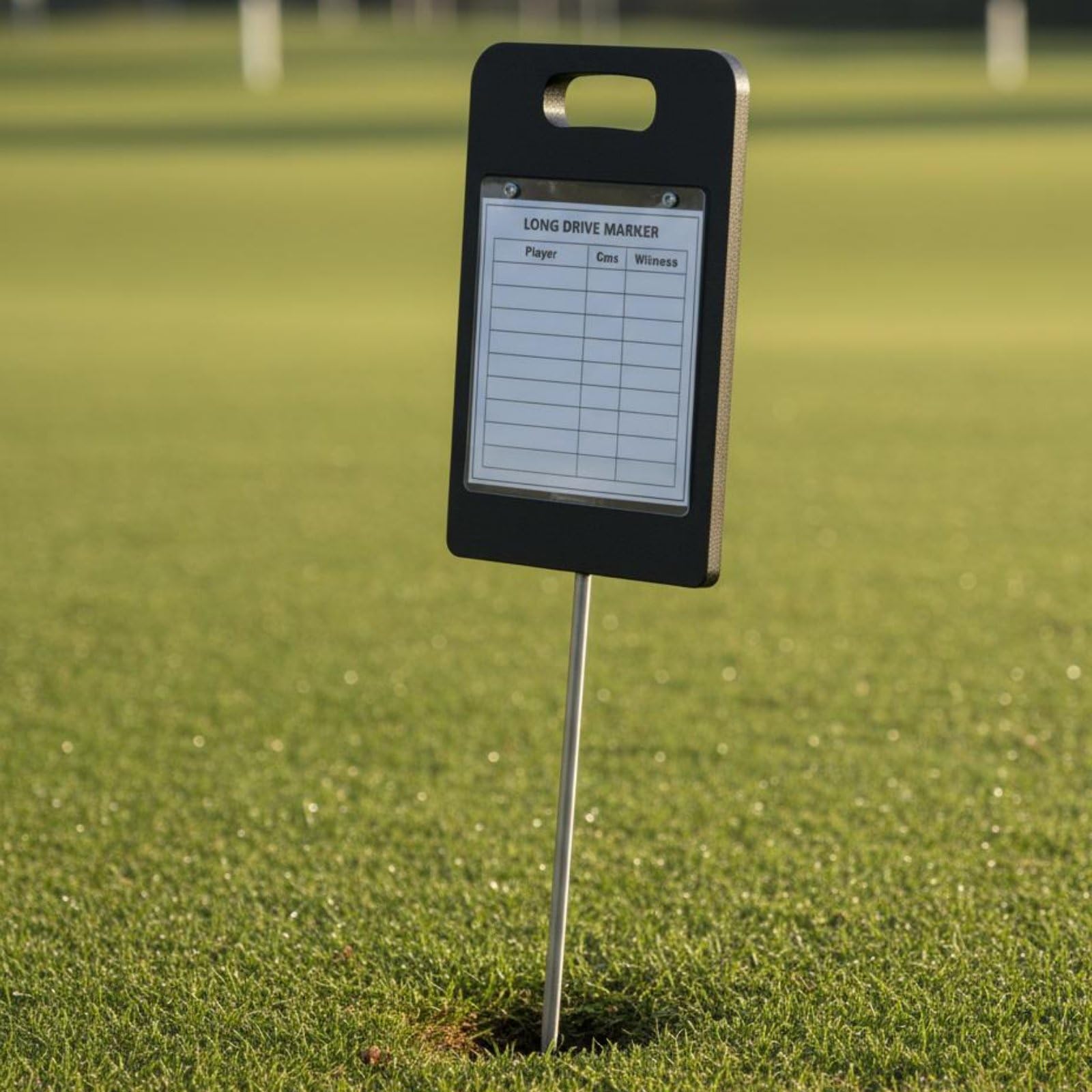 Marqueur de Compétition Golf, Panneau de Score de Golf, Facile à Planter, Couvercle Acrylique Anti-Vent, Piquet Marquage Résistant aux Intempéries pour Golfeurs