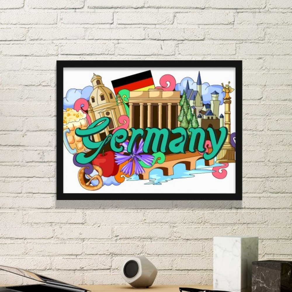 Cadeau medium noir peinture château Neuschwanstein pour un proche
