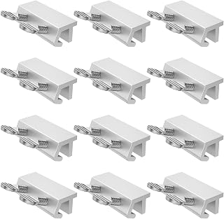 HOTBEST 12Pcs Sliding Window Locks Aluminum Alloy Child Proof Security Lock Stoppers Adjustable Window Track Locks Anti Theft Protection Door Window Lock for Vinyl Window Home Office Apartment