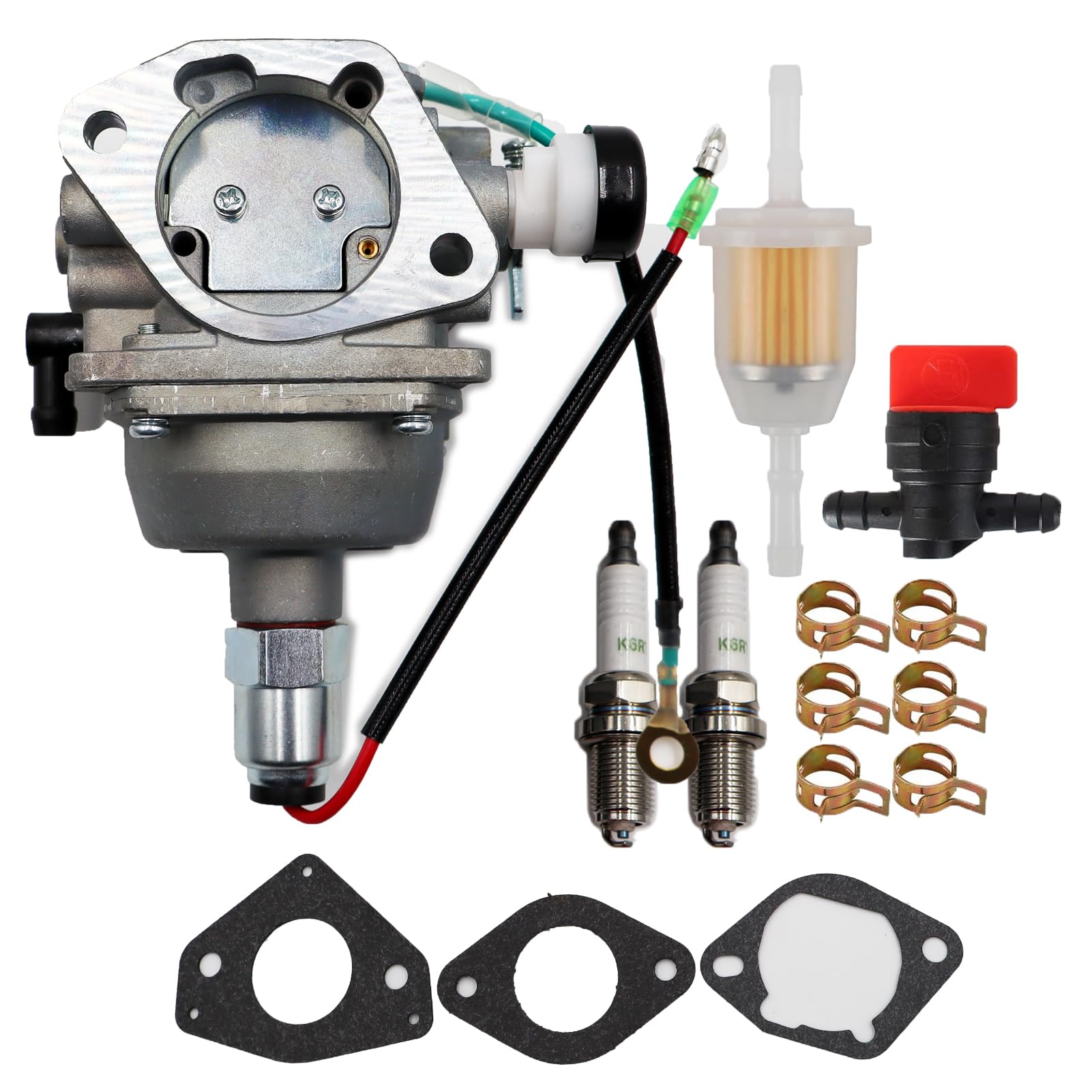 LIZAPUS Kit de carburador compatible con cortacésped Troy-Bilt Mustang XP 50 XP50 de 50 pulgadas de giro cero modelo 17ARCACQ011 17AFCACP011 17ARCACP211 17ARCACP011 17ARCACQ211 17WFCACP011 1 con